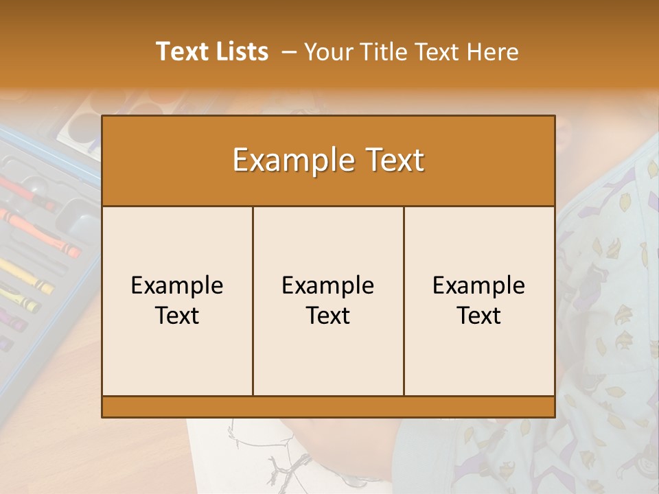 Colour Portrait Design PowerPoint Template