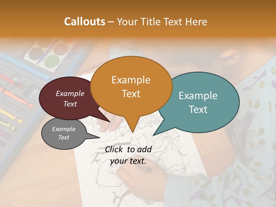Colour Portrait Design PowerPoint Template
