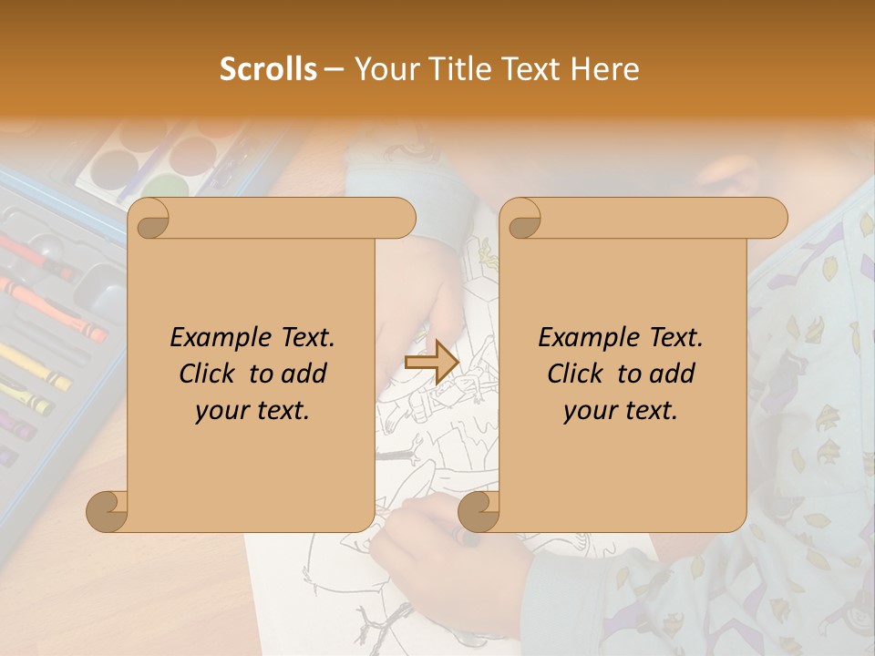 Colour Portrait Design PowerPoint Template