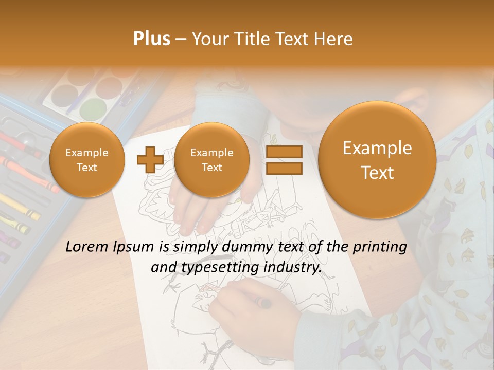Colour Portrait Design PowerPoint Template