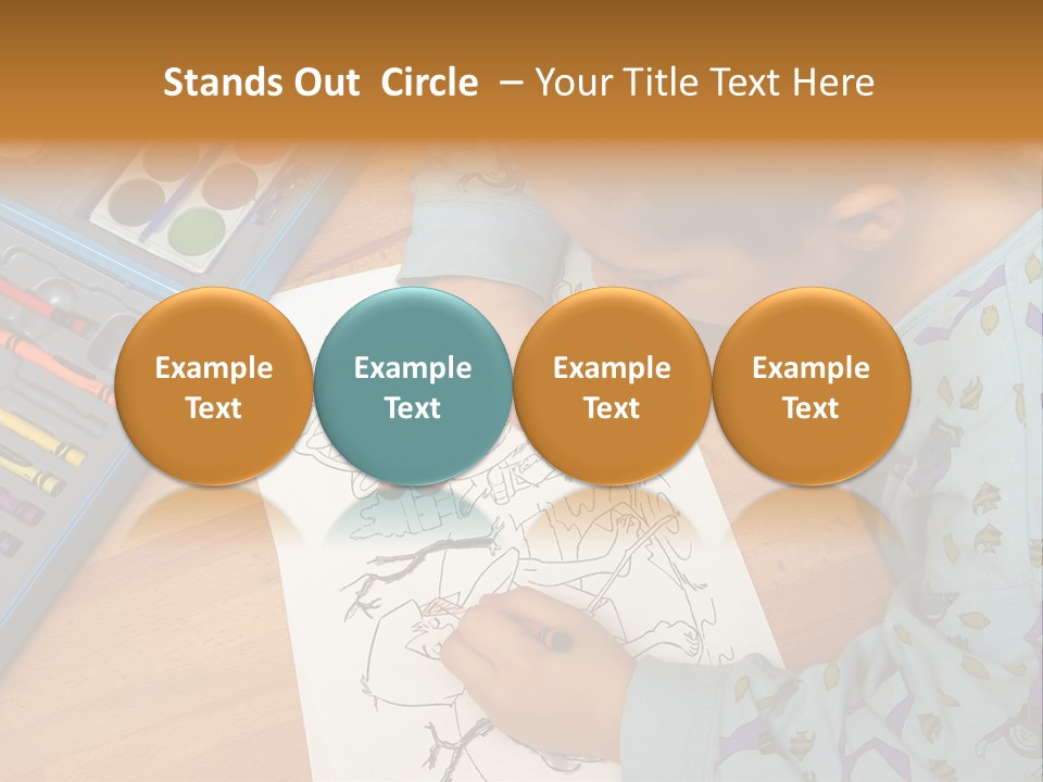 Colour Portrait Design PowerPoint Template