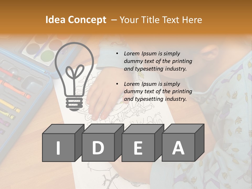 Colour Portrait Design PowerPoint Template