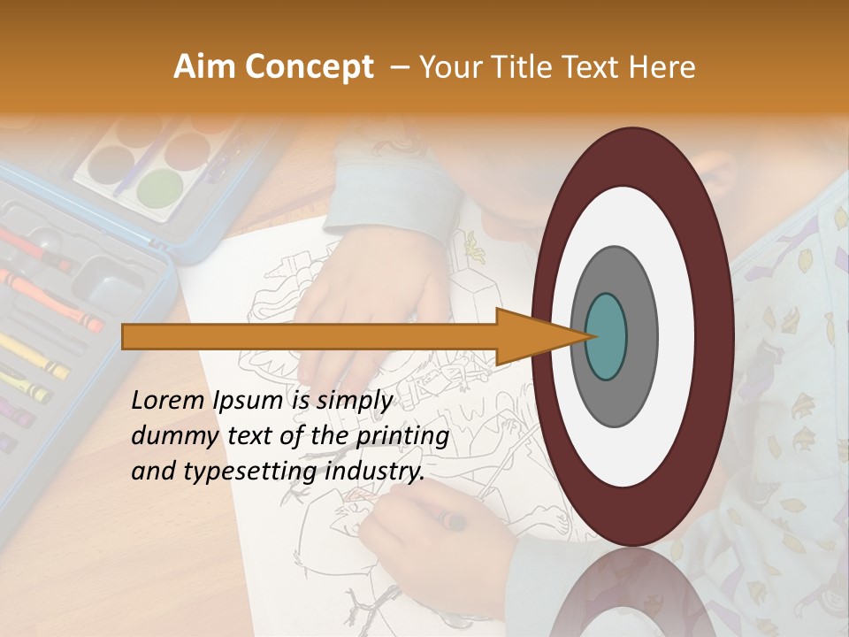 Colour Portrait Design PowerPoint Template