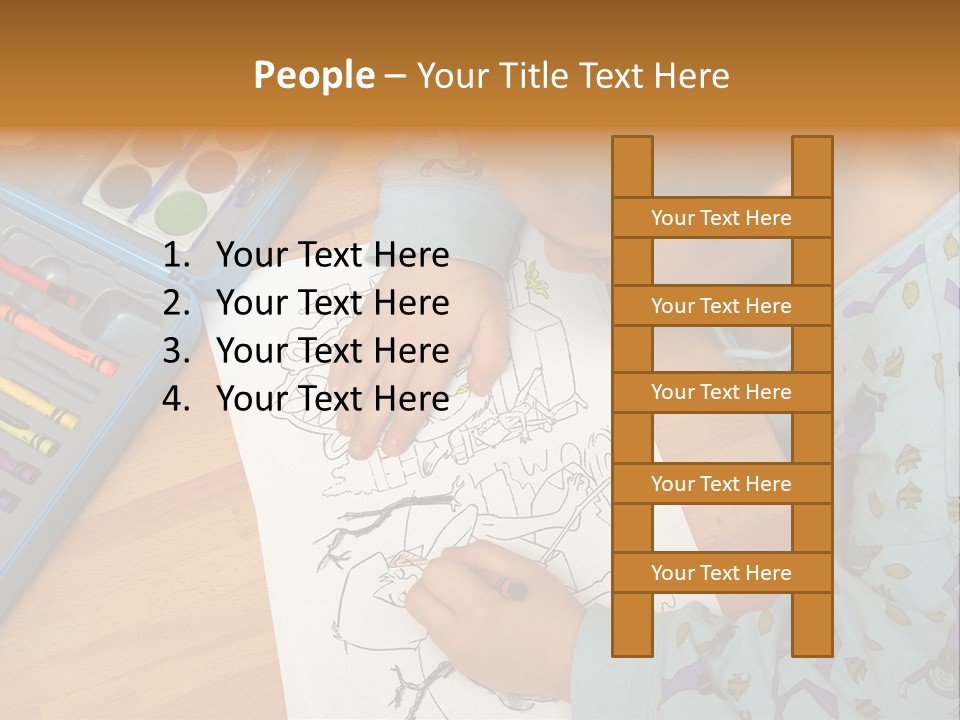 Colour Portrait Design PowerPoint Template