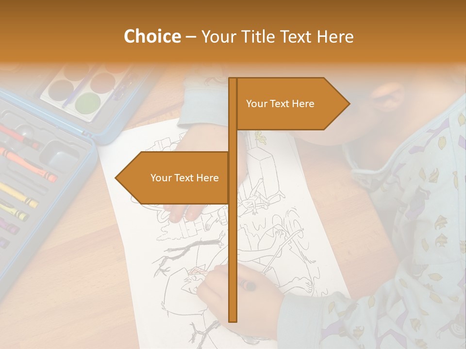 Colour Portrait Design PowerPoint Template