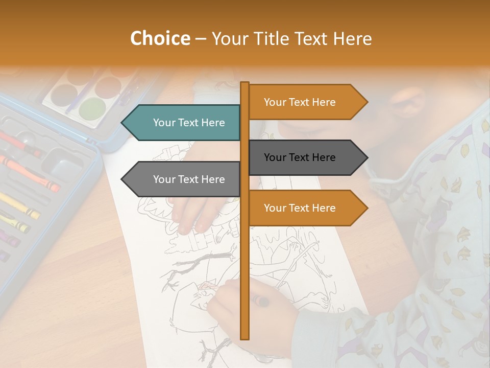 Colour Portrait Design PowerPoint Template