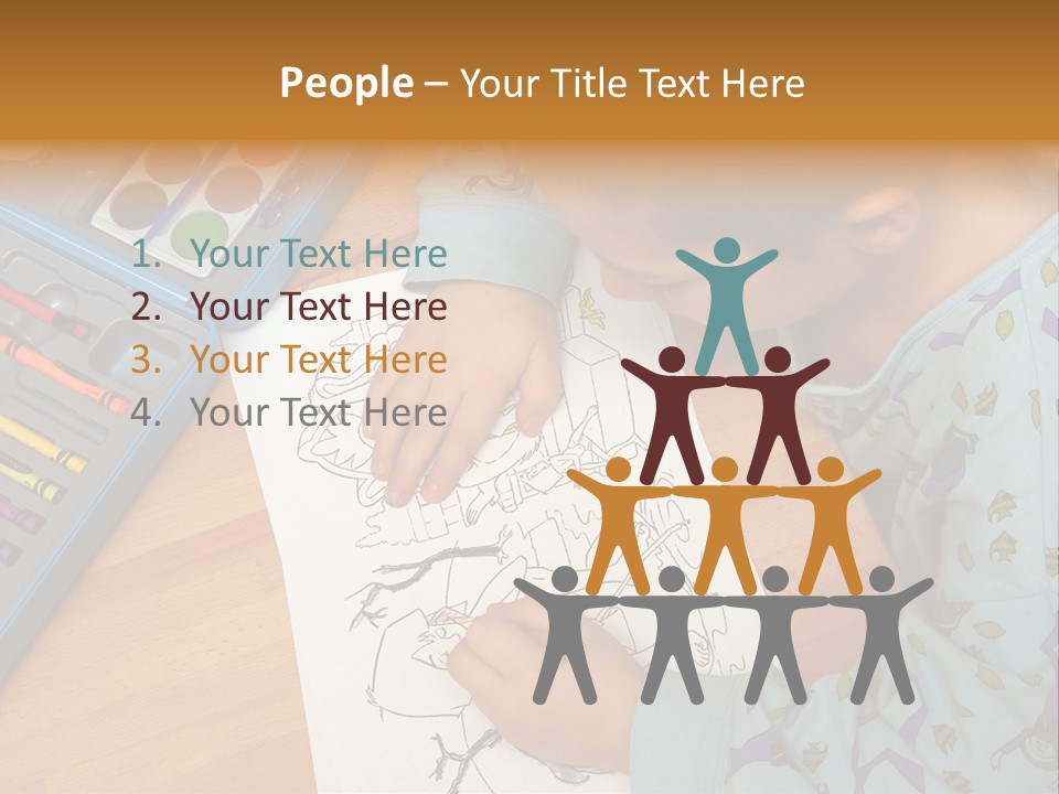 Colour Portrait Design PowerPoint Template