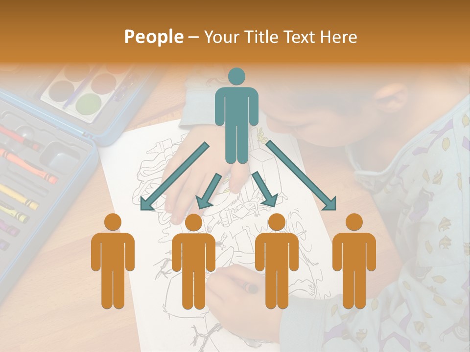 Colour Portrait Design PowerPoint Template