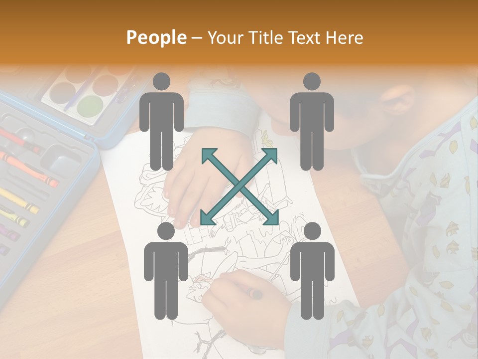 Colour Portrait Design PowerPoint Template