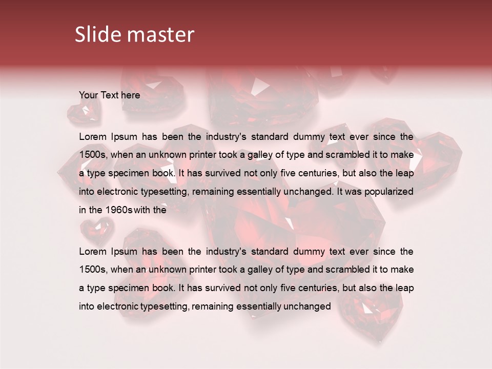 Rich Blood Red PowerPoint Template