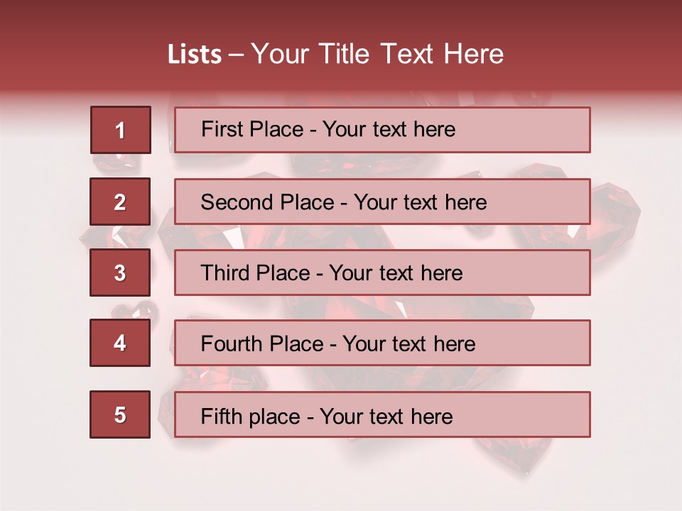 Rich Blood Red PowerPoint Template