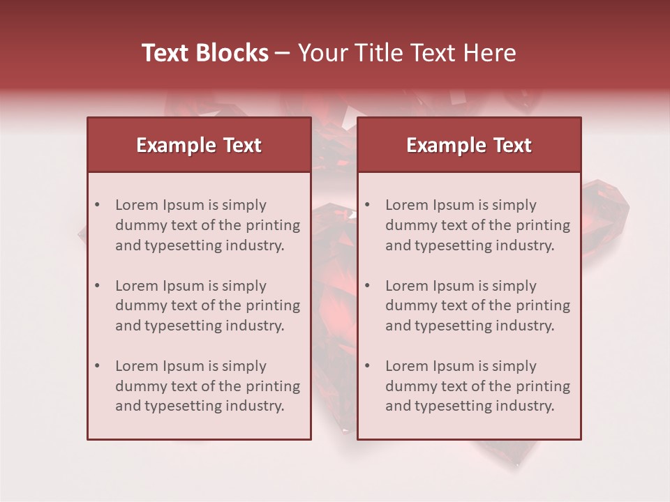 Rich Blood Red PowerPoint Template