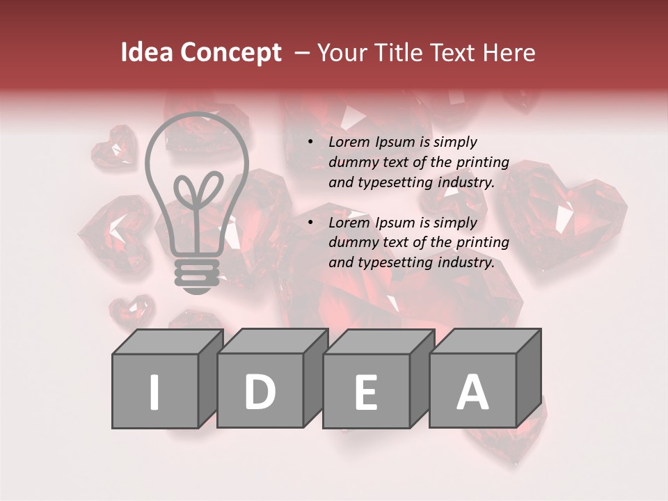 Rich Blood Red PowerPoint Template