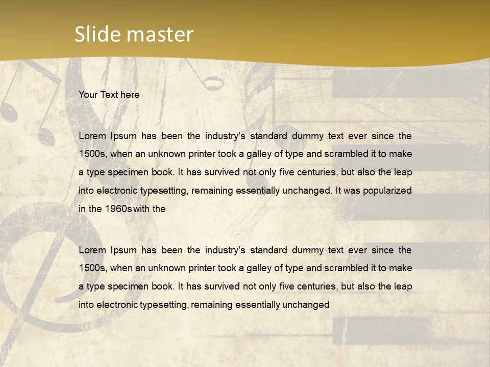 Manuscript Scrap Ragged PowerPoint Template