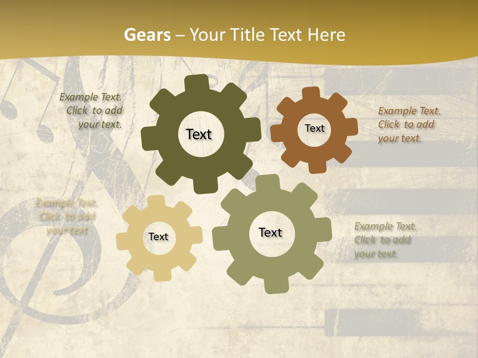 Manuscript Scrap Ragged PowerPoint Template