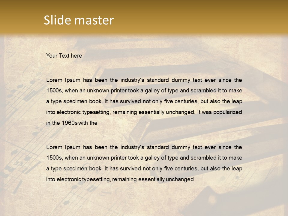 Ragged Frame Vignetting PowerPoint Template