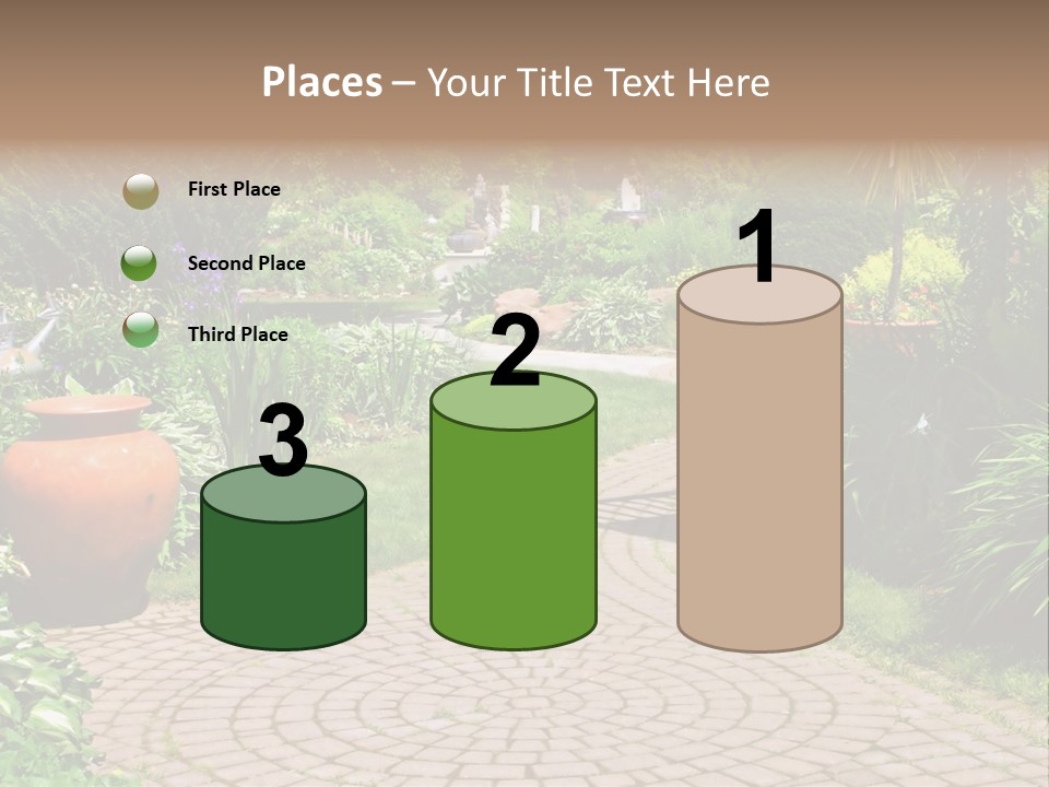 Natural Gardener Walk PowerPoint Template