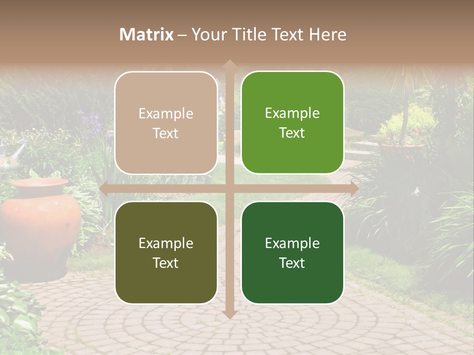 Natural Gardener Walk PowerPoint Template