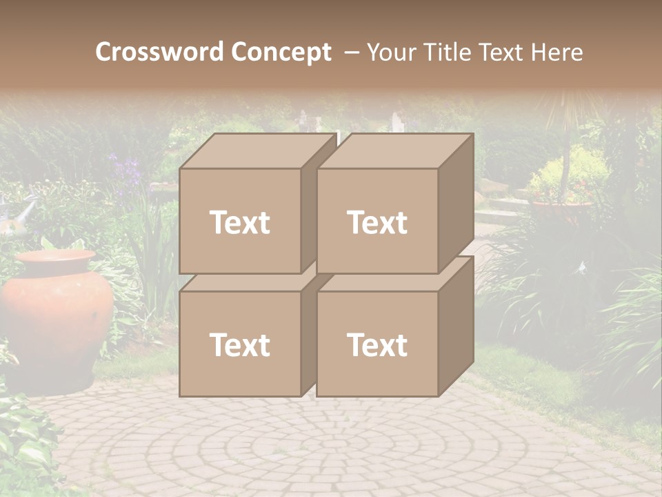 Natural Gardener Walk PowerPoint Template