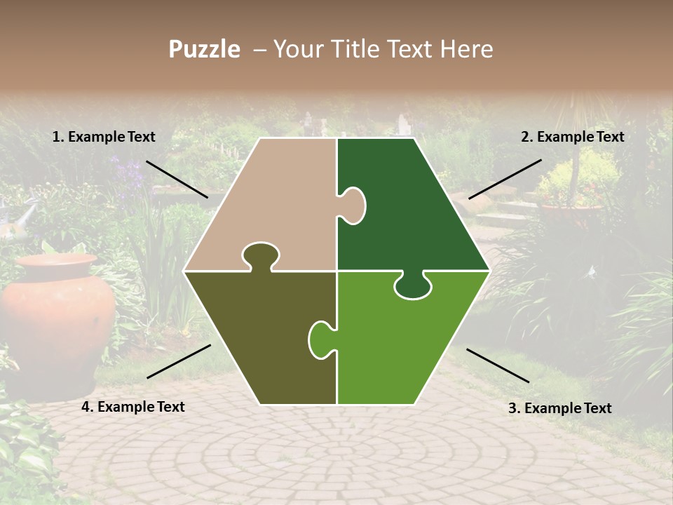 Natural Gardener Walk PowerPoint Template