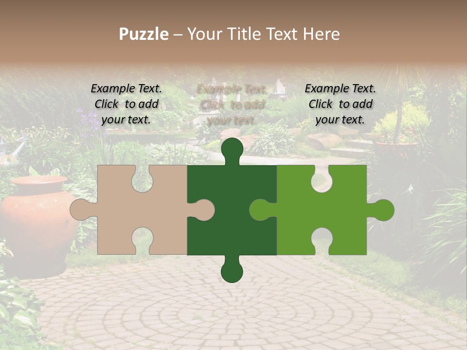 Natural Gardener Walk PowerPoint Template