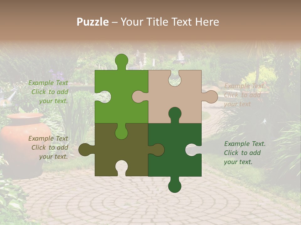 Natural Gardener Walk PowerPoint Template