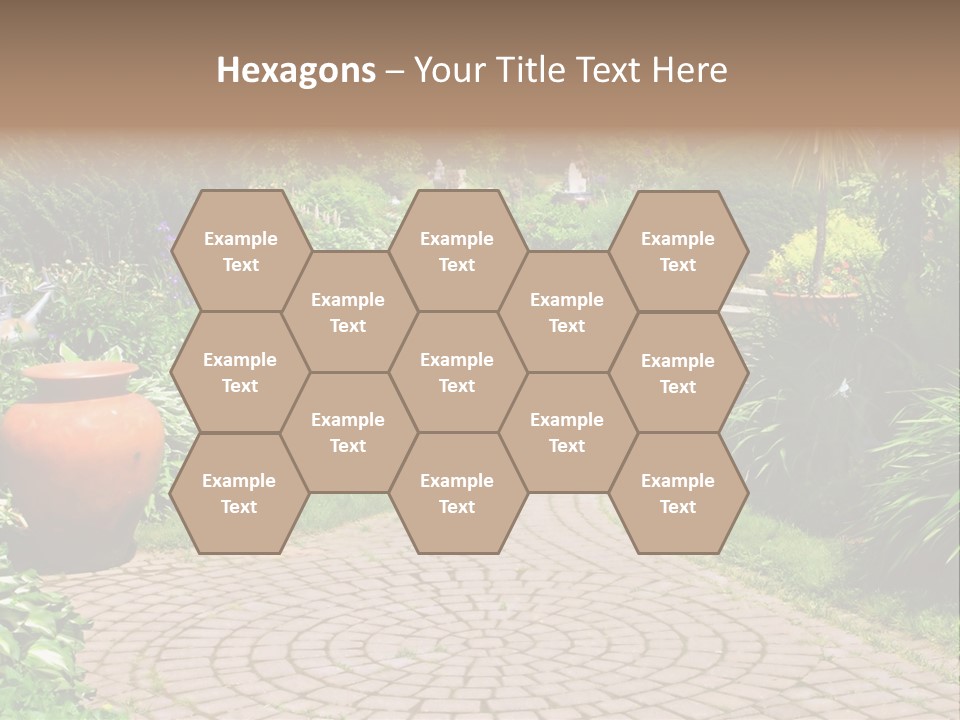 Natural Gardener Walk PowerPoint Template