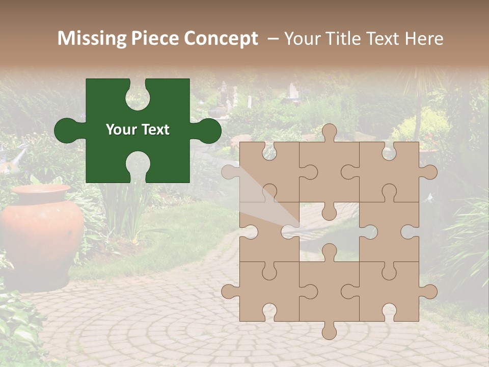 Natural Gardener Walk PowerPoint Template