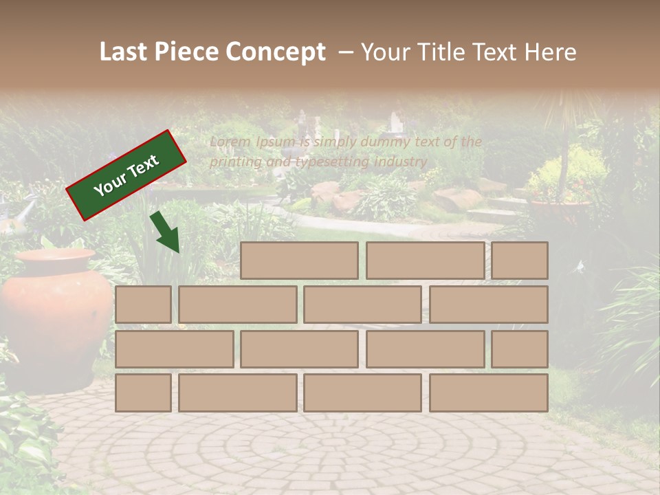 Natural Gardener Walk PowerPoint Template