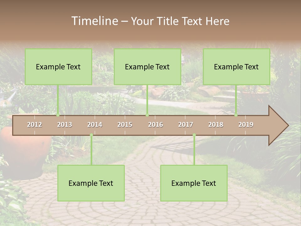 Natural Gardener Walk PowerPoint Template