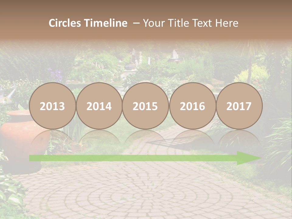 Natural Gardener Walk PowerPoint Template