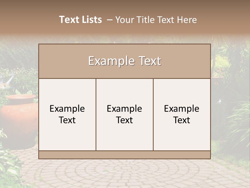 Natural Gardener Walk PowerPoint Template