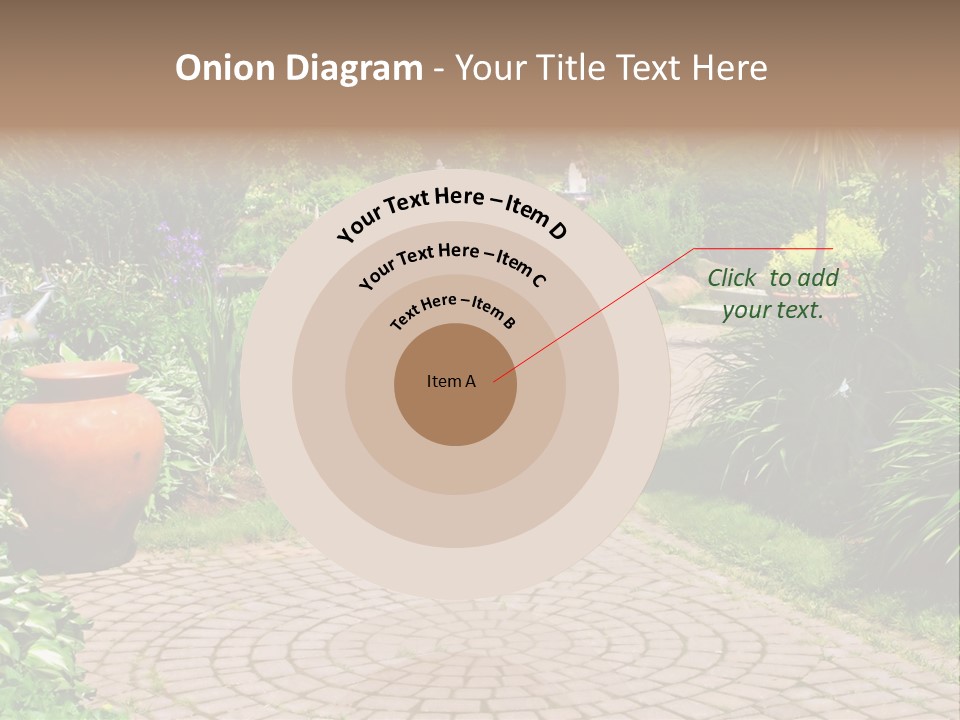 Natural Gardener Walk PowerPoint Template