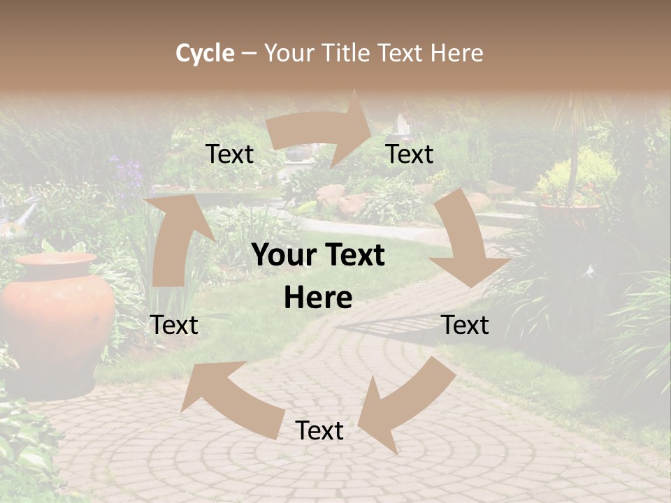 Natural Gardener Walk PowerPoint Template