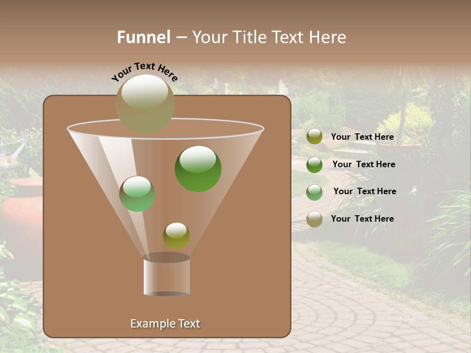 Natural Gardener Walk PowerPoint Template