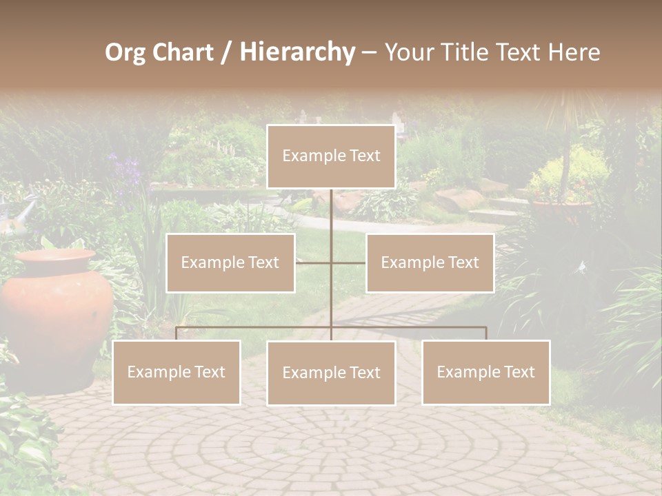 Natural Gardener Walk PowerPoint Template