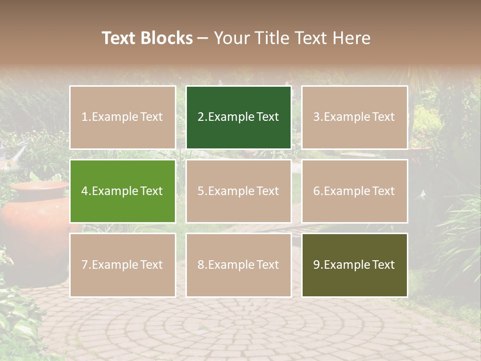 Natural Gardener Walk PowerPoint Template