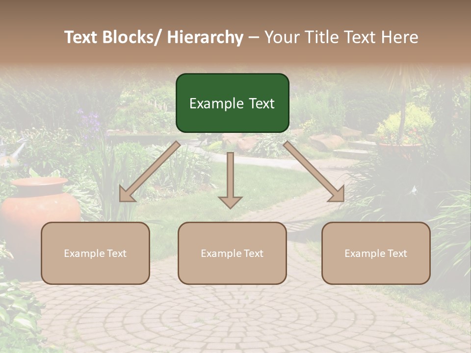 Natural Gardener Walk PowerPoint Template