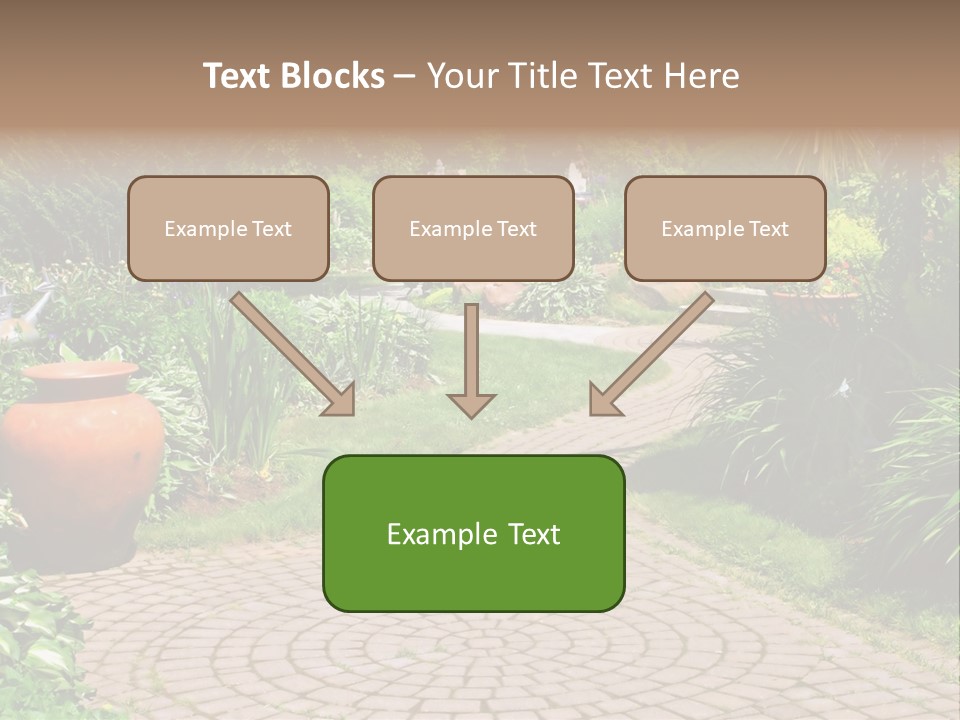 Natural Gardener Walk PowerPoint Template