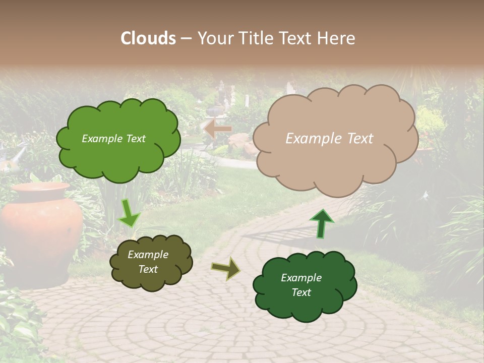 Natural Gardener Walk PowerPoint Template