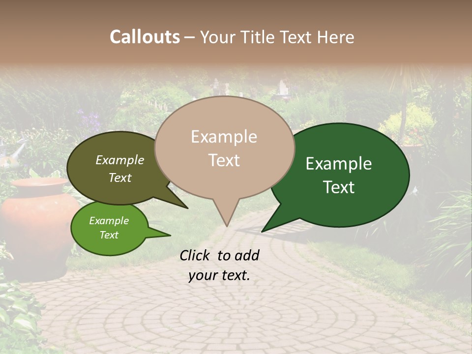Natural Gardener Walk PowerPoint Template