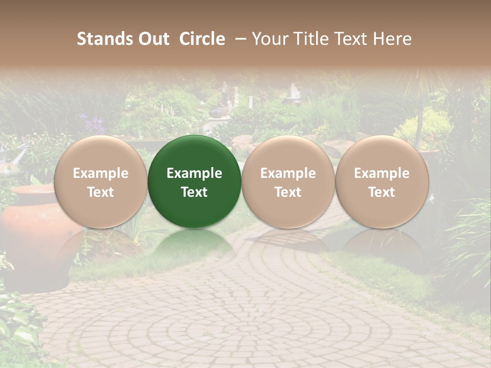 Natural Gardener Walk PowerPoint Template
