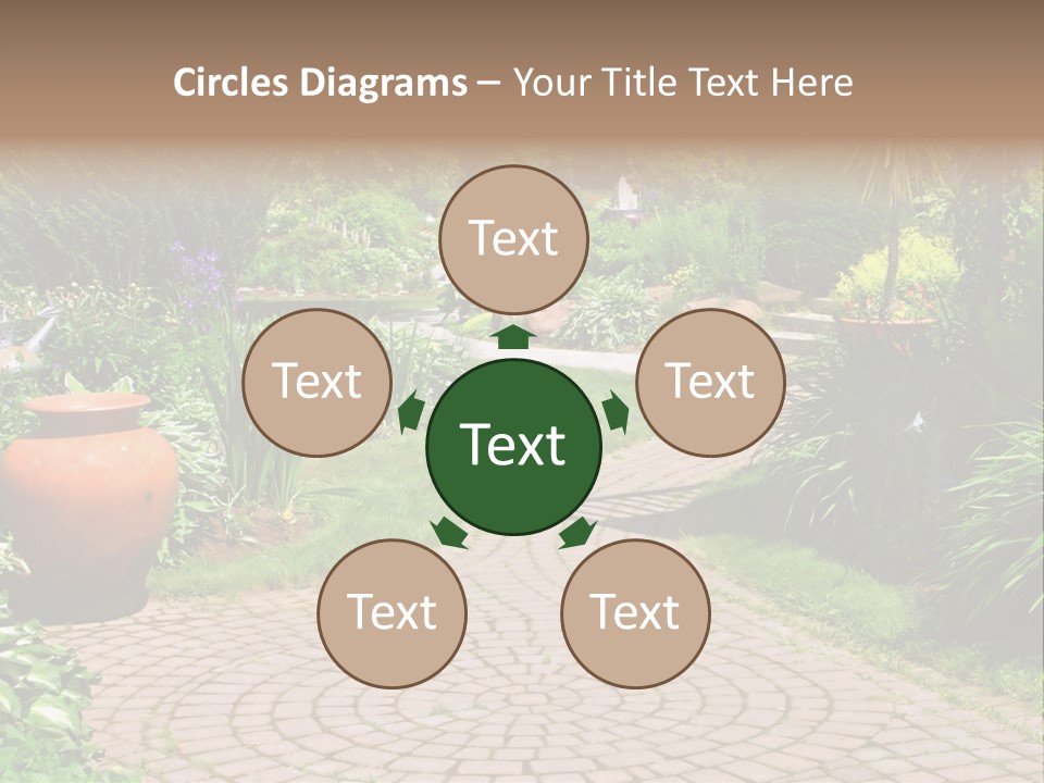 Natural Gardener Walk PowerPoint Template