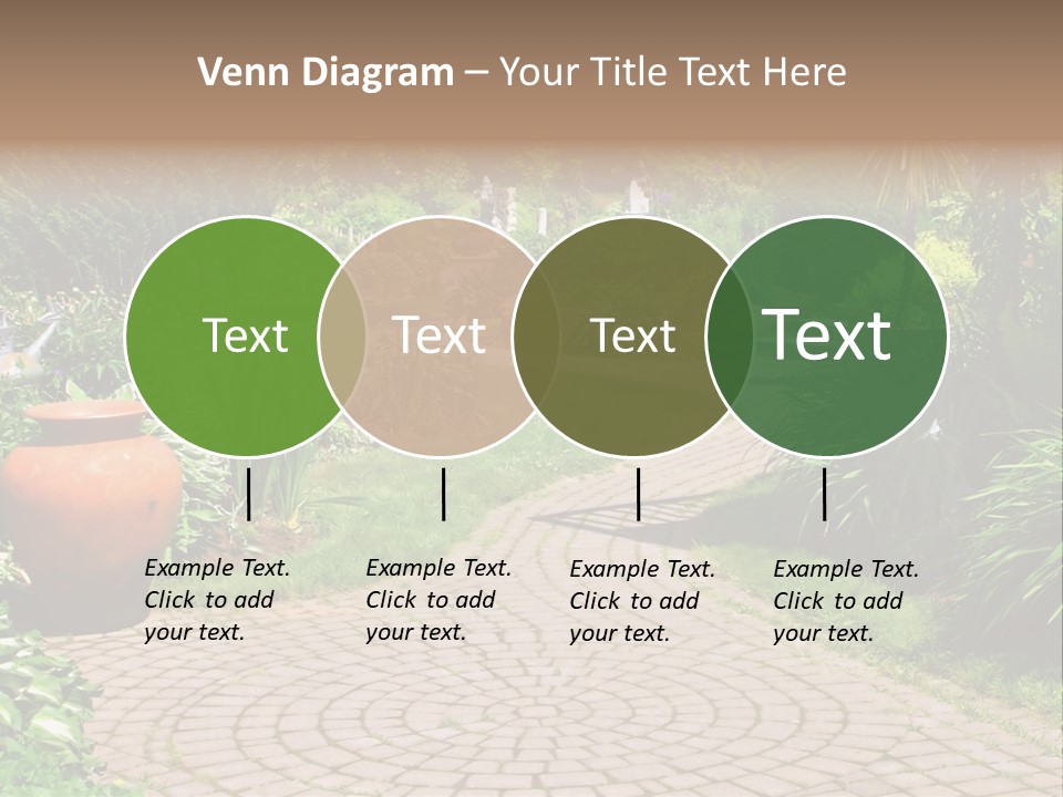 Natural Gardener Walk PowerPoint Template