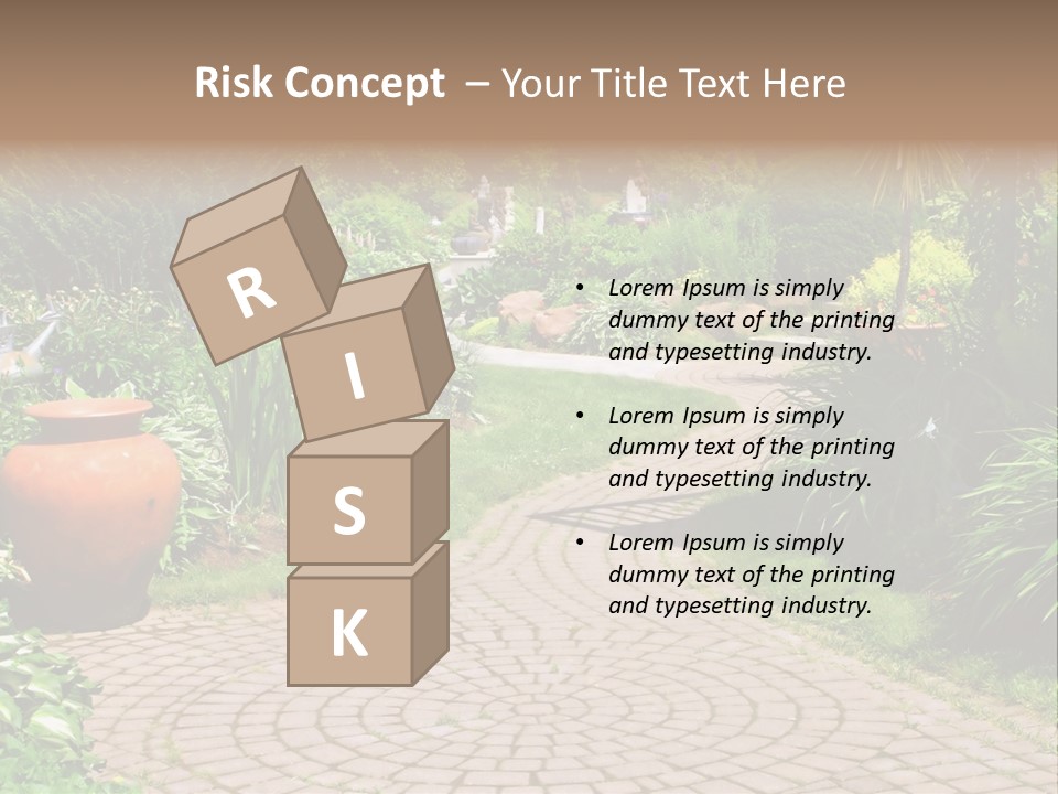 Natural Gardener Walk PowerPoint Template