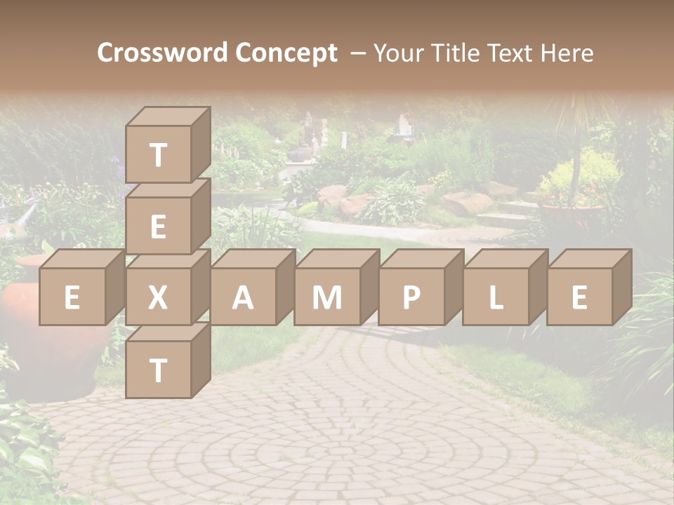 Natural Gardener Walk PowerPoint Template