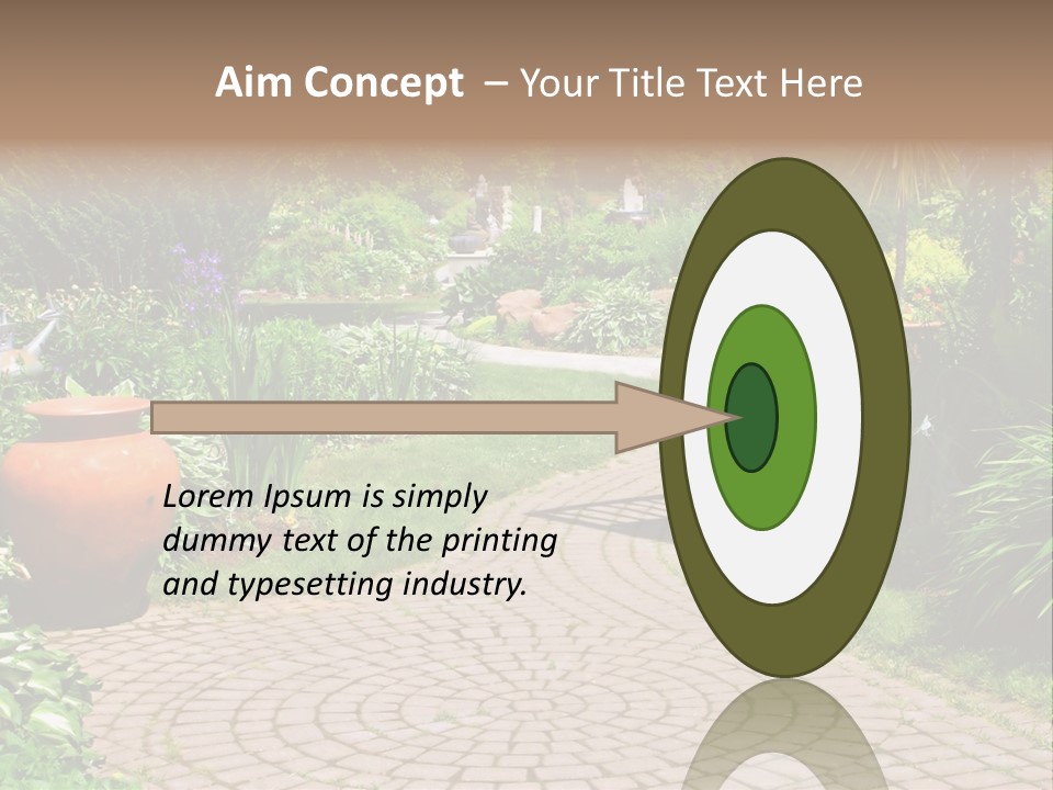 Natural Gardener Walk PowerPoint Template