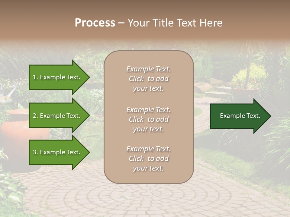 Natural Gardener Walk PowerPoint Template