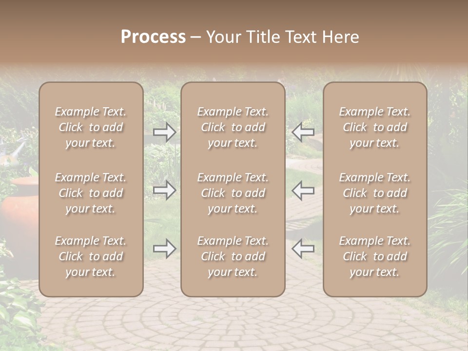 Natural Gardener Walk PowerPoint Template