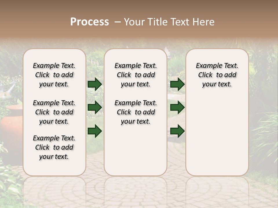 Natural Gardener Walk PowerPoint Template